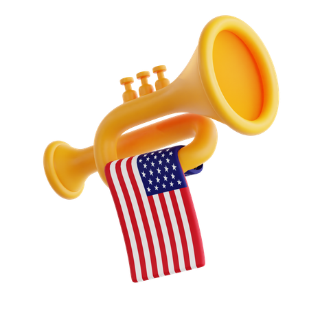 Trompete americano  3D Icon