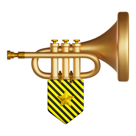 Trombeta de carnaval  3D Icon