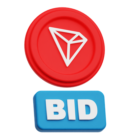 トロン入札  3D Icon