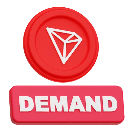 Tron Coin demand  3D Icon