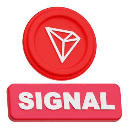 Tron Coin  signal  3D Icon