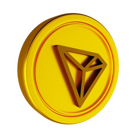 Tron Crypto Coin  3D Icon