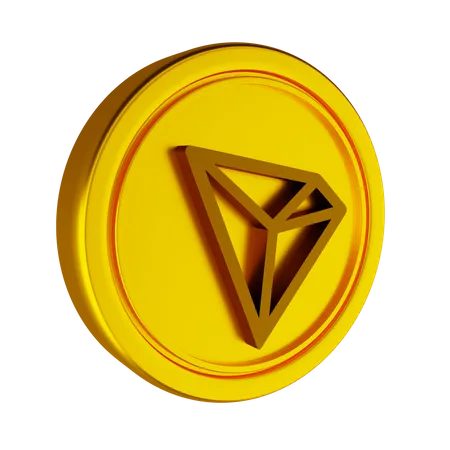 Tron Crypto Coin  3D Icon