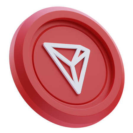 TRON Cryptocurrency  3D Icon