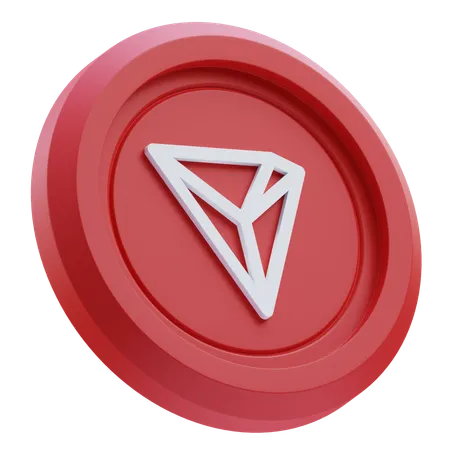 TRON Cryptocurrency  3D Icon