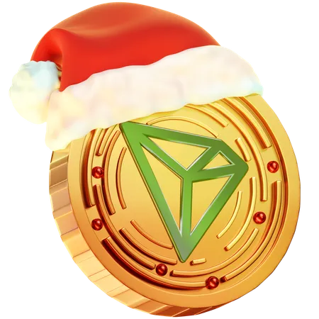 Moeda de natal tron  3D Icon