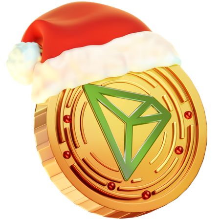 Moneda de navidad tron  3D Icon