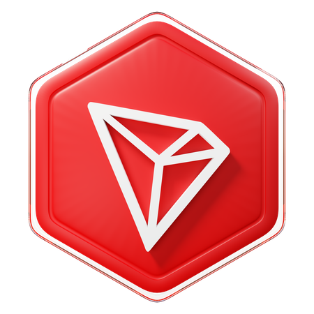 TRON (TRX) Badge  3D Icon