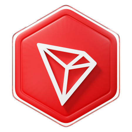TRON (TRX) Badge 3D Icon