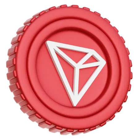 Tron TRX Coin  3D Icon