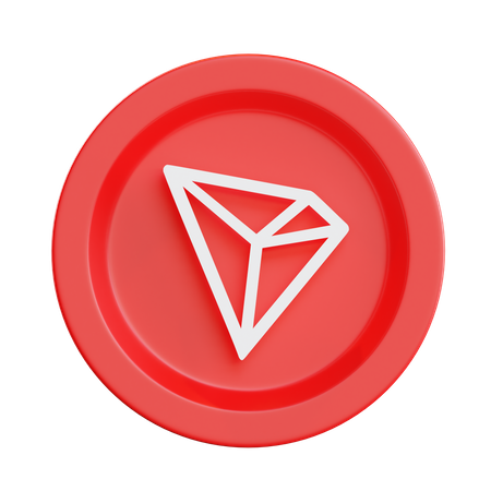 Tron trx cryptocurrency 3D Illustration