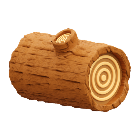 Tronco de madeira  3D Icon