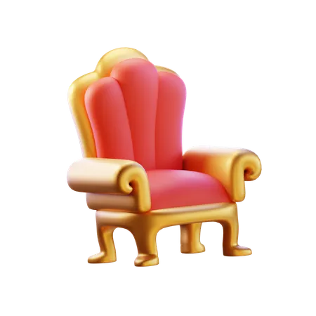 Trono dourado  3D Icon