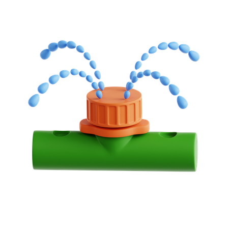 Tropfbewässerungssystem  3D Icon