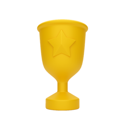 Trophäe  3D Illustration