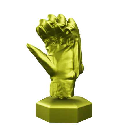 Trophäe für den besten Torhüter  3D Icon