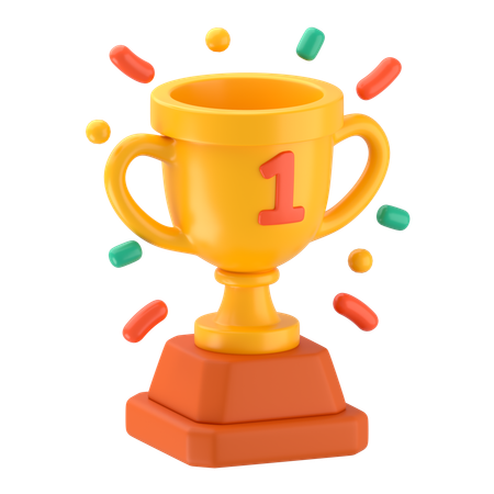 Trophäengewinn  3D Icon