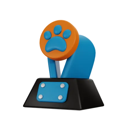 Trophée pour animaux de compagnie  3D Icon