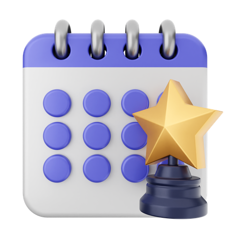 Calendrier des trophées  3D Icon