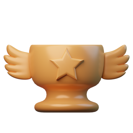 Trophée de champion  3D Illustration