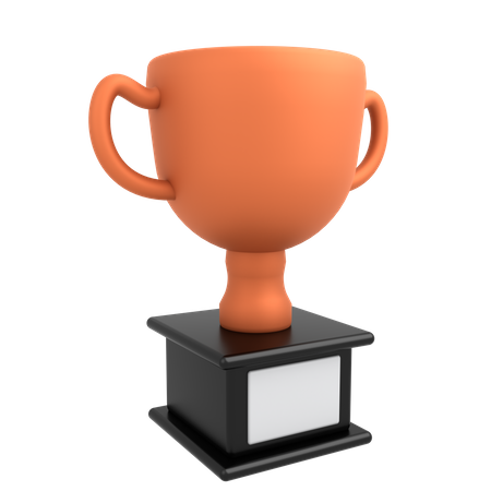 Coupe du trophée  3D Illustration