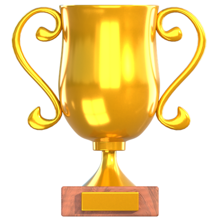 Trophée d'or  3D Icon