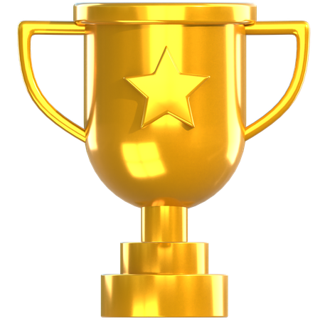 Trophée d'or  3D Icon