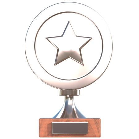 Trophée d'argent  3D Icon