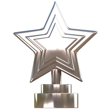 Trophée d'argent  3D Icon