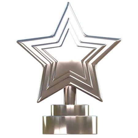 Trophée d'argent  3D Icon