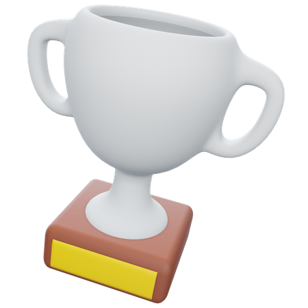 Trophée d'argent  3D Illustration