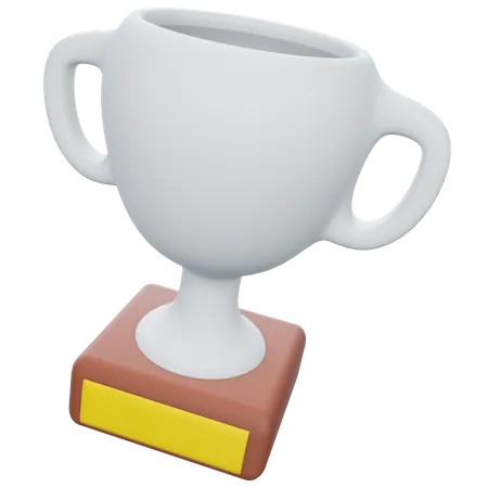 Trophée d'argent  3D Illustration