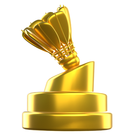 Trophée de badminton  3D Icon