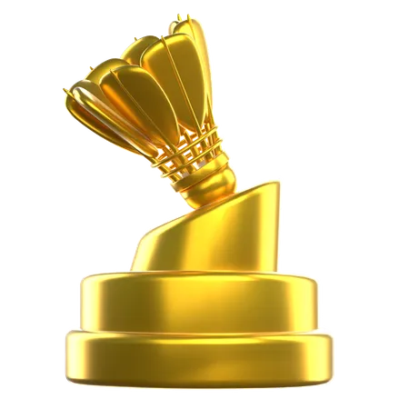 Trophée de badminton  3D Icon