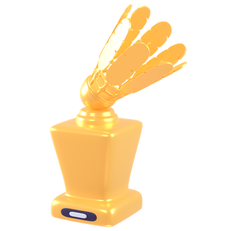 Trophée de badminton  3D Icon