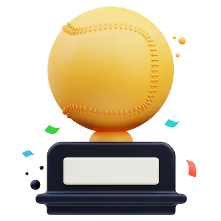 Trophée de baseball  3D Icon