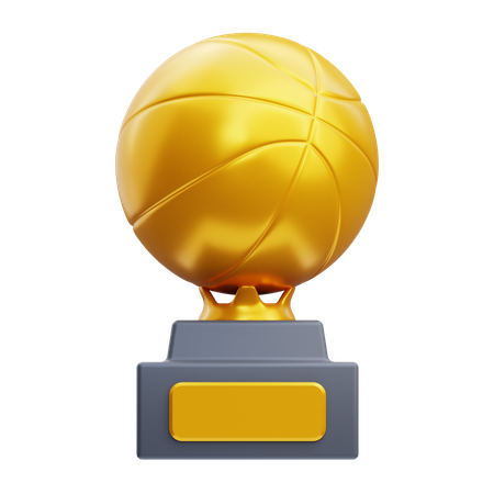 Trophée de basket  3D Icon