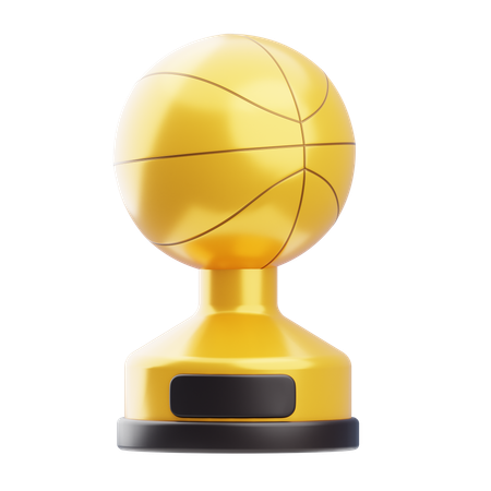 Trophée de basket  3D Icon