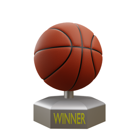 Trophée de basket  3D Icon