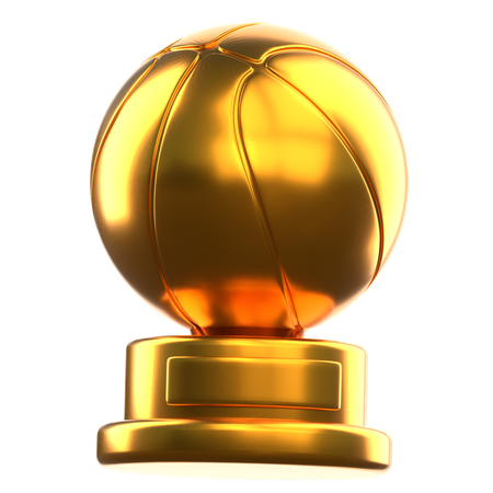 Trophée de basket  3D Icon