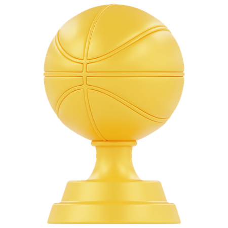 Trophée de basket  3D Icon