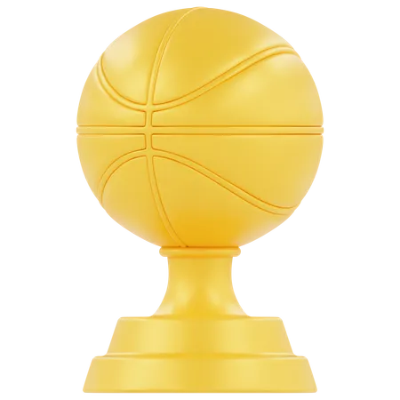 Trophée de basket  3D Icon