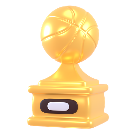 Trophée de basket  3D Icon