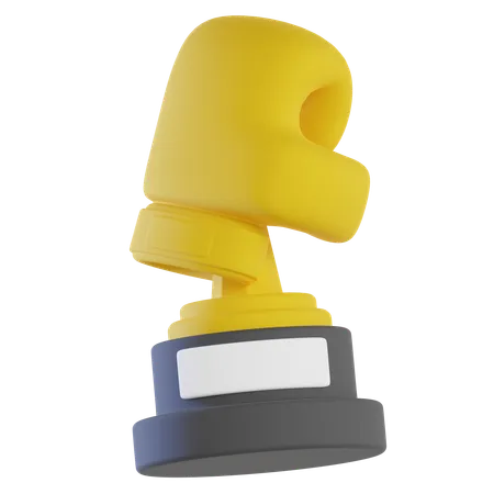 Trophée de boxe  3D Icon