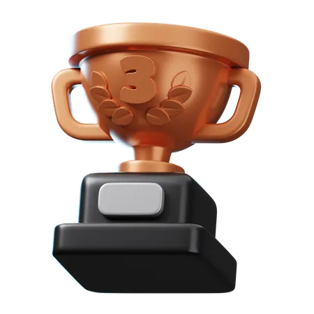 Trophée de bronze  3D Icon