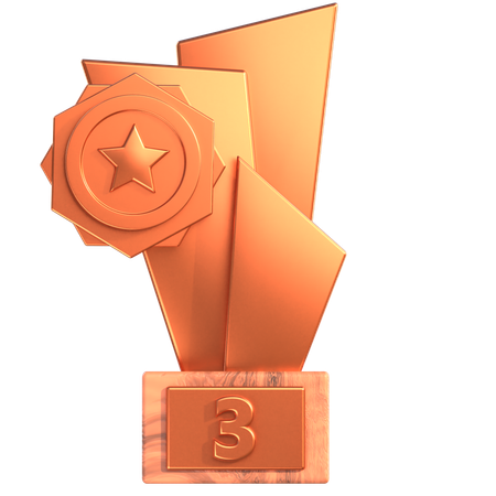 Trophée de bronze  3D Icon