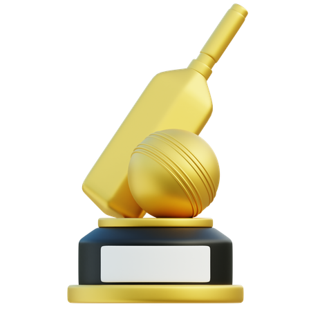 Trophée de cricket  3D Icon