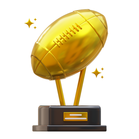 Trophée de football américain  3D Icon