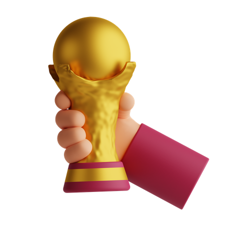 Trophée de la coupe du monde de football  3D Icon