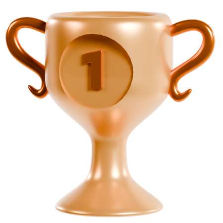 Trophée de la victoire en or  3D Icon